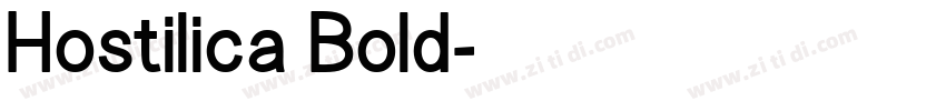 Hostilica Bold字体转换